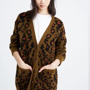 Madewell Jungle Cat Chunky Knit Cardigan Sweater XS​​​​